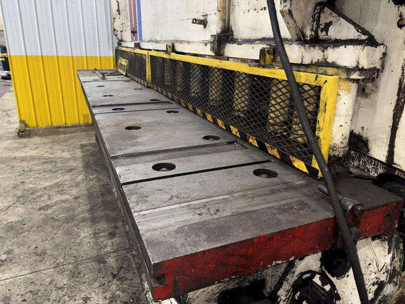 14' x 1/2" PACIFIC MODEL #500R HYDRAULIC POWER SHEAR WITH BACK GAUGE: STOCK #22940