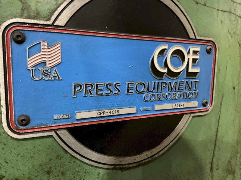 4,000 LBS x 18" COE MODEL #CPR-4018 MOTORIZED UNCOILER COIL REEL: YOBRO #26385