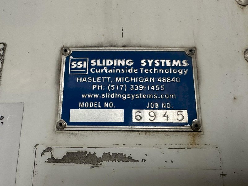 2007 X 53' UTILITY MFG  SLIDING CURTAIN-SIDE SEMI TRAILER: STOCK #19607
