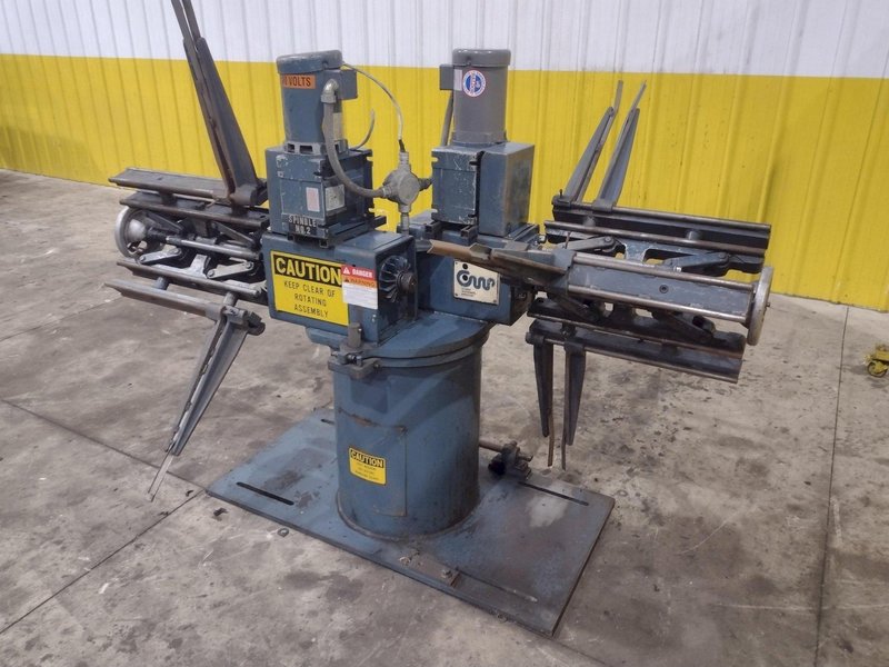 1,600 X 18" CWP MODEL #2RDM MOTORIZED DOUBLE END COIL REEL UNCOILER: YOBRO #24498