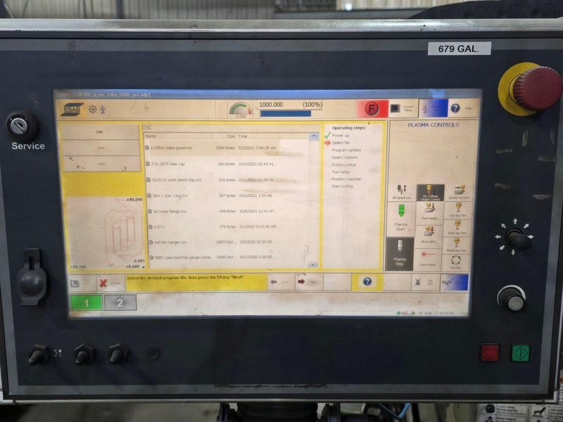 8′ x 18′ ESAB Combirex DX 3000 CNC Plasma System, 2012 – 360 Amp Precision Plasmarc 360