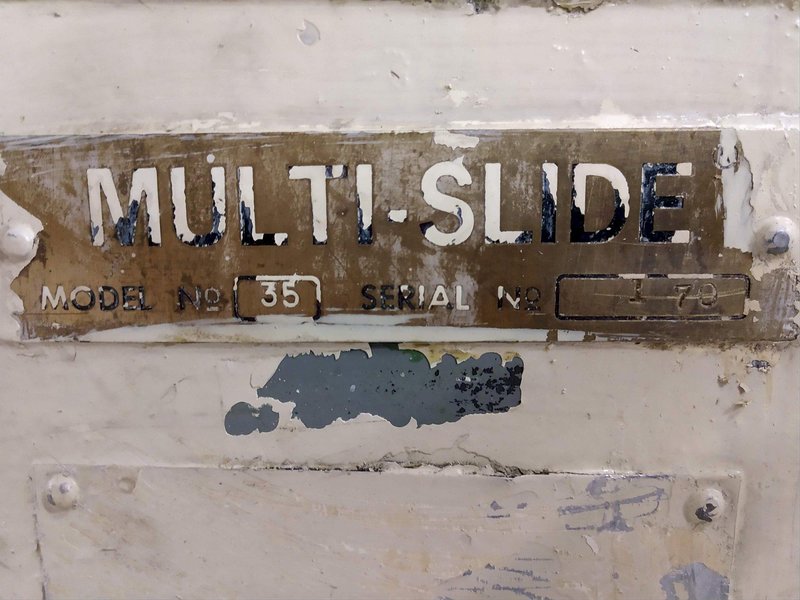 .125" X 3" WIDE US BAIRD MODEL #35 MULTISLIDE WIRE FORMER, VARIABLE SPEED &amp; AIR CLUTCH: STOCK #12414