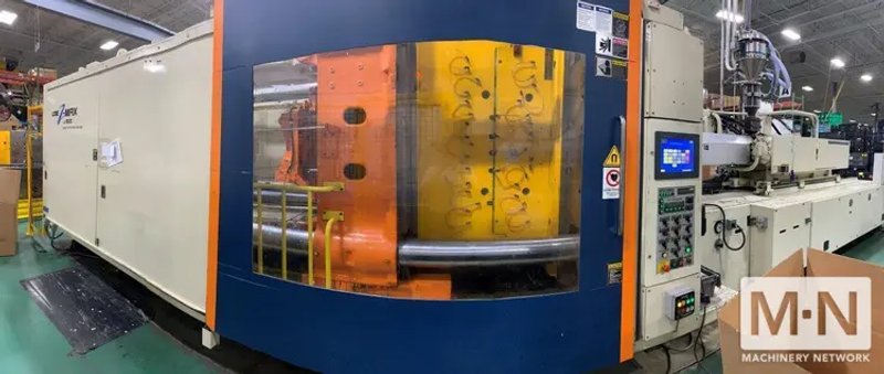 1000 TON 148 OZ UBE MODEL UZ1000 INJECTION MOLDING MACHINE MFG 2013