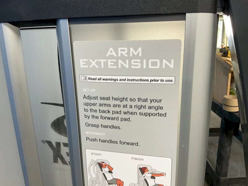 Cybex 205 Lbs Training, 300 Lbs User Weight Arm Extension Machine - 11080