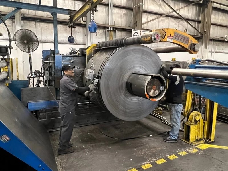 72" x 50,000 LB WARNER &amp; SWASEY 72-40 RECOILER STOCK# 4166