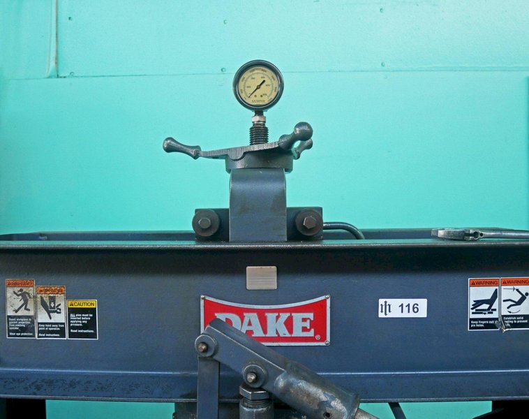 Dake 50-Ton Hydraulic H-Frame Shop Press, 50H