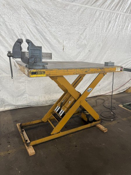 6,000 LB X 48" X 64" ECOA MODEL HLT HYDRAULIC LIFT TABLE. STOCK # 1009124