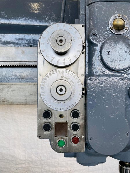 6' X 15" CARLTON 3A RADIAL ARM DRILL. STOCK # 0844121