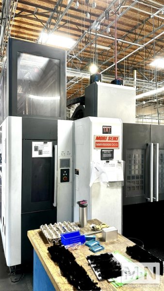 5-Axis Mori Seiki NMV-5000 DCG CNC Vertical Machining Center, 2010 w/ 5 Pallet Pools
