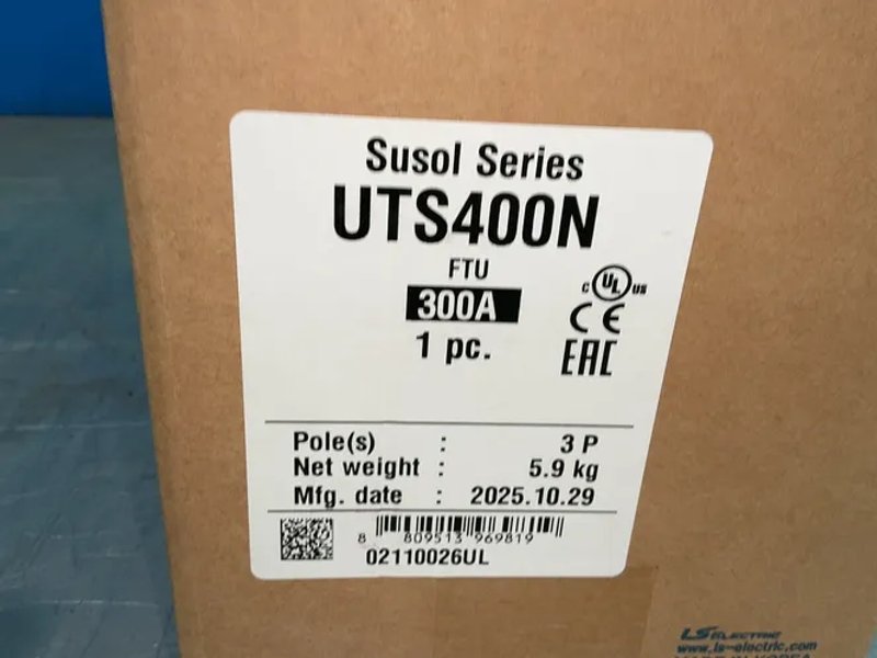 Ls Electric 300 Amp Uts400n Molded Case Circuit Breaker - 02110026ul