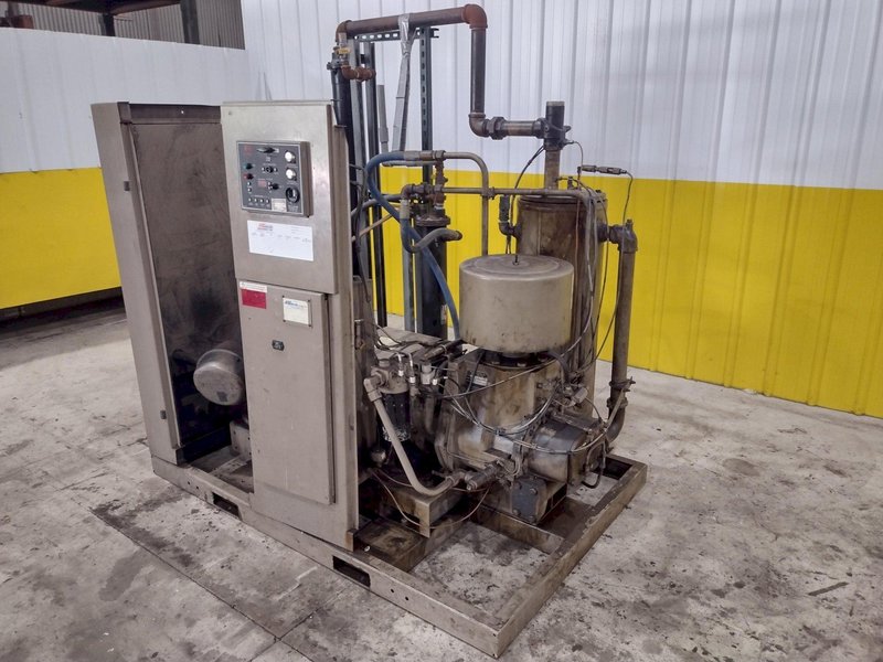 100 HP LEROI MODEL #WEH100SSIIA ROTARY SCREW AIR COMPRESSOR, WATER COOLED: STOCK #21253