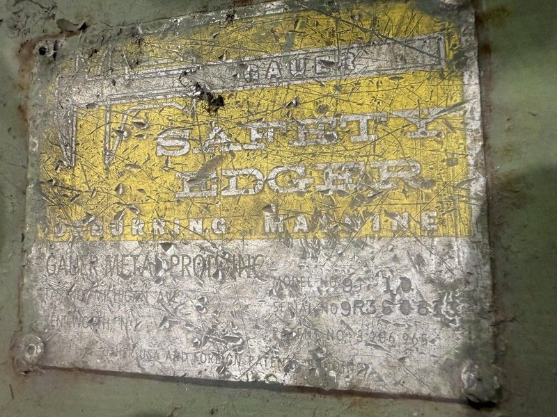 .187" (3/16") x 10" GAUER MODEL #9H-10 EDGING / EDGE DEBURRING MACHINE: YOBRO #26388