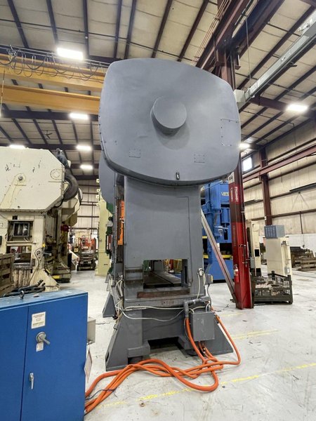400 ton Bliss SC2-400-84-48 Used Straight Side Double Crank Mechanical Metal Stamping Press, Year 1986