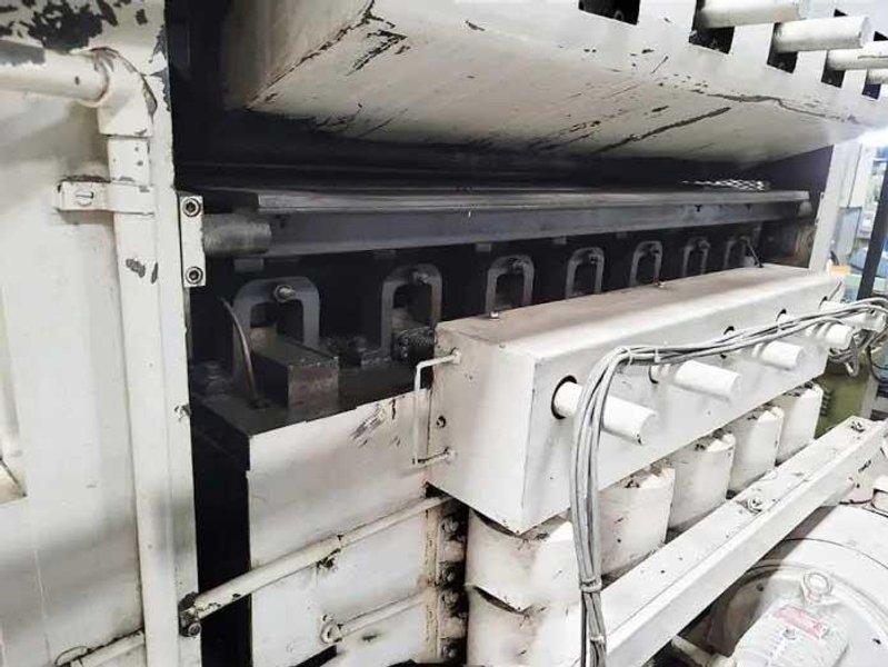 48" X 0.075" USED HERR VOSS HIGH PRECISION COIL LEVELER STRAIGHTENER, MDL. VIL 60/1.500-19/7 4HI, MOTORIZED BANK ADJUSTMENT (2) 3 HP MOTORS, INDIVIDUAL MOTORIZED BACK UP ADJUSTMENT, VACON SERIES X DIGITAL PROGRAMMABLE CONTROL, 7 FLIGHTS OF BACK UP ROLLS, FALK 6C102AS GEAR BOX, HORSEPOWER: 30, Stock # 14128