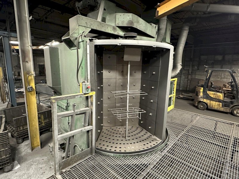 36" X 72" GOFF MODEL #3672D SPINNER HANGER SHOT BLAST CLEANING SYSTEM, NEW 2006: STOCK #22470