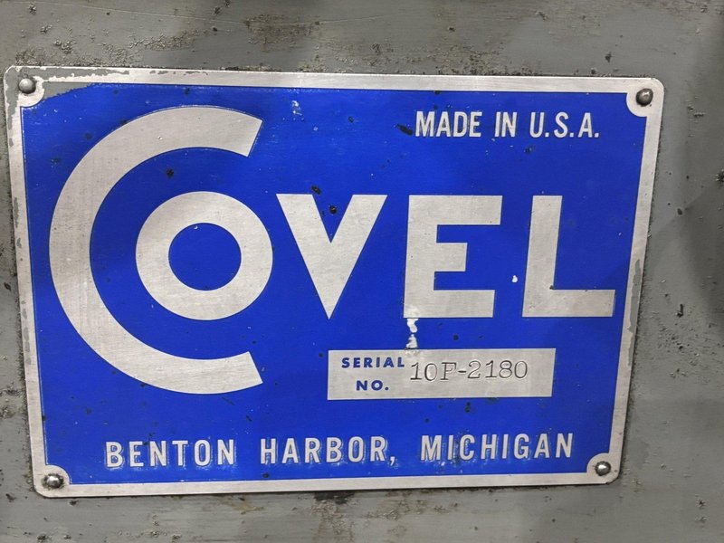 6" X 18" COVEL MODEL #10F HORIZONTAL SURFACE GRINDER: STOCK #23187