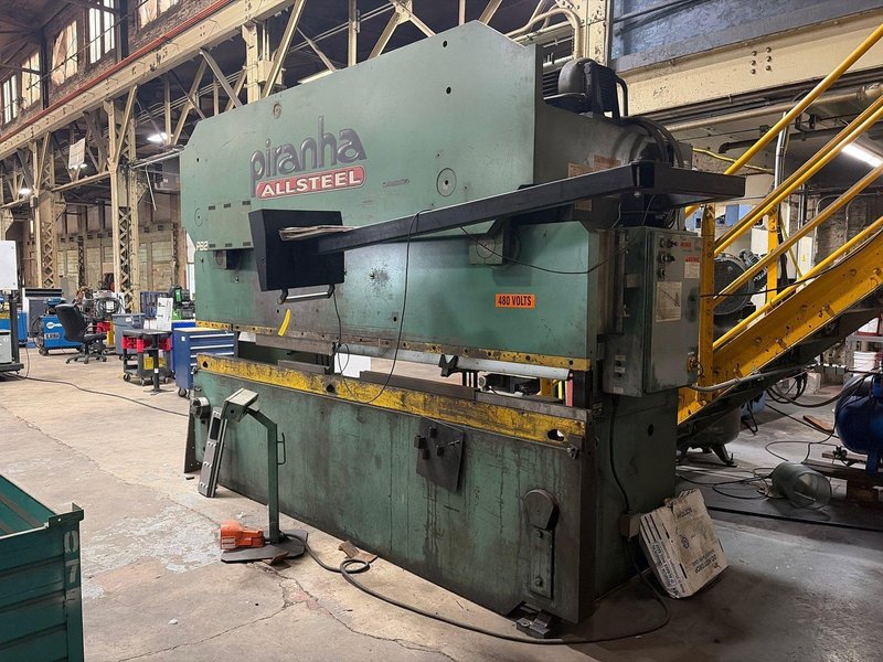 175 TON X 12' PIRANHA ALLSTEEL MODEL PB2-175-12 HYDRAULIC PRESS BRAKE, WITH AUTOMEC 600 CNC CONTROL: YOBRO #26358