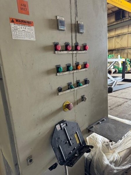 2007 Sinto model scc-90-a vertically parted cold box core cell s/n scc-0011-00 with recieving hopper, scc90 core machine with enclosure and controls
