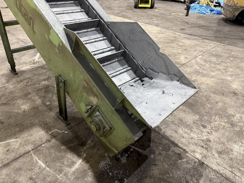 12" WIDE x TITAN STEEL CLEATED BELT INCLINED CONVEYOR: YOBRO #26020