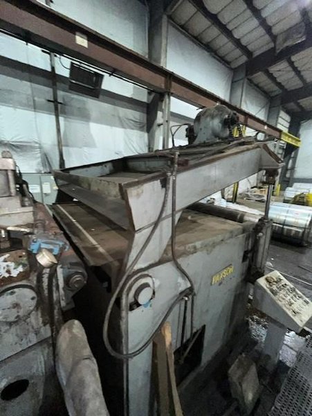 72" PAXSON POWERED HOLD DOWN / PEELER TABLE STOCK# 4044