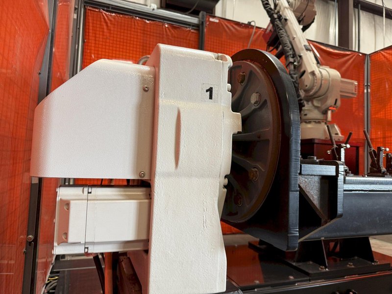 LINCOLN ELECTRIC ROBOT WELDING SYSTEM WITH ABB 6 AXIS ROBOT, 300 KG HEAD AND TAILSTOCK, LINCOLN R450 WELDING, 2021
