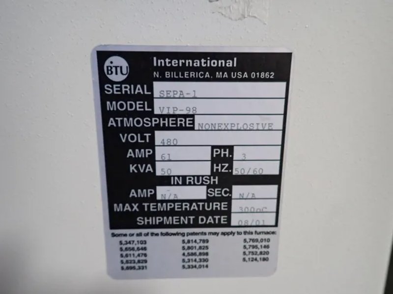 Btu Reflow Oven  - Vip-98