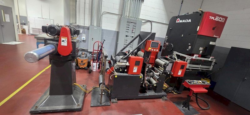 60 Ton Amada TPL60 SI Stamping Press, 2004 – Minster Uncoiler/Feeder