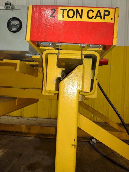 4,000 LBS X 16"-60" X 120" CALDWELL MODEL #60BMS-2-60 BATTERY POWERED REMOTE CONTROL SHEET LIFTER: YOBRO #24914