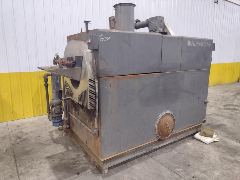 24" HURRICANE MODEL 250 2 STAGE ROTARY DRUM ELECTRIC HEAT STAINLESS STEEL PARTS WASHER: STOCK #13539