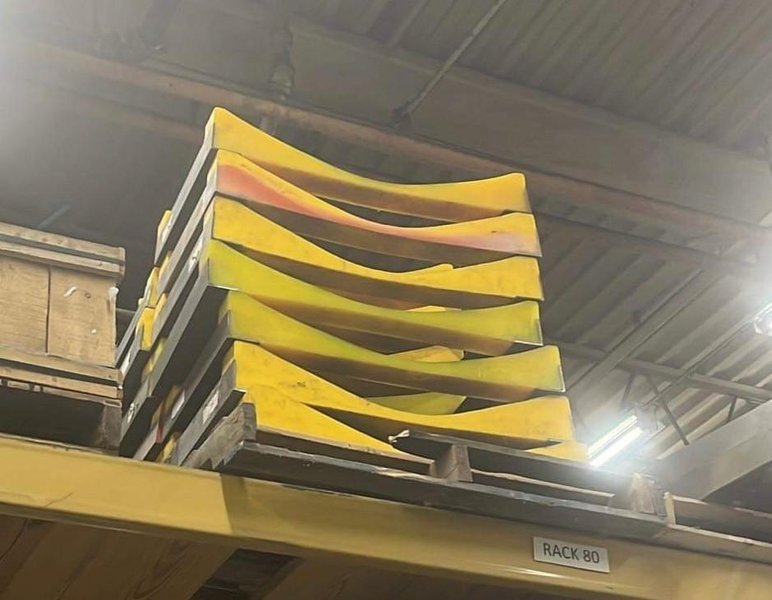 20,000# X 78" COIL V STANDS 14 STANDS  STOCK #3658