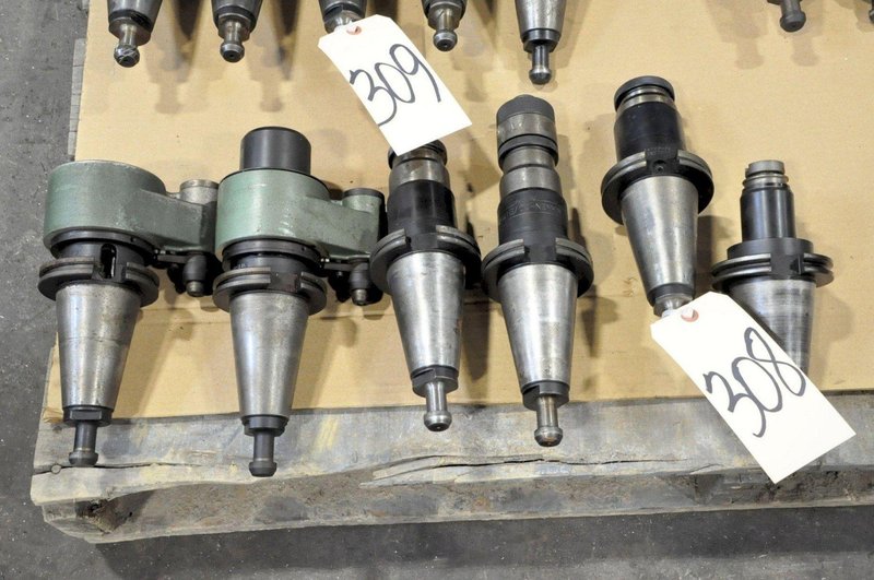 (6) CAT50 TAPER TOOL HOLDERS. STOCK # 0951720