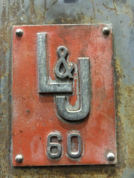 60 TON L &amp; J MODEL #60 OBI FLYWHEL PRESS, 4" STROKE: STOCK #15363