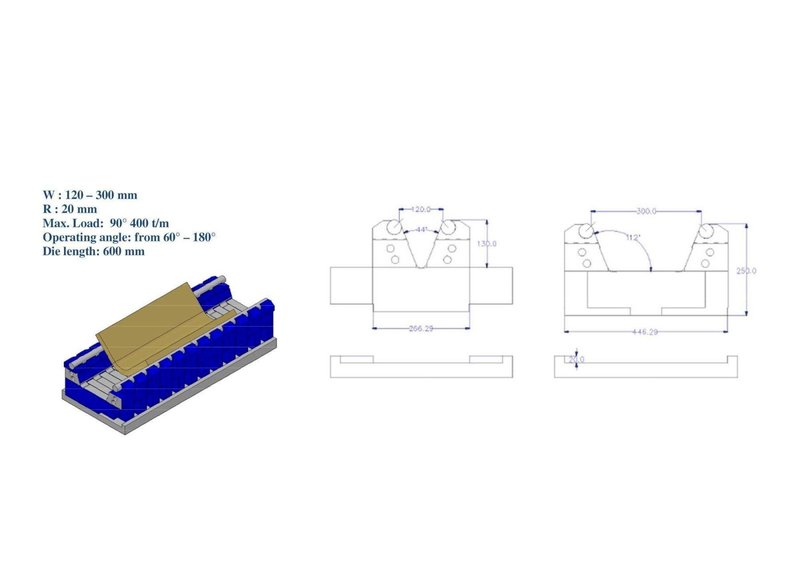 Variable - bending die for high strength steel