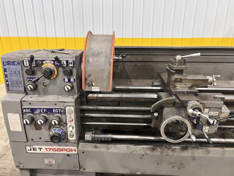 17" x 68" JET MODEL #1768PHG ENGINE LATHE 2-3/8" HOLE: STOCK #20867