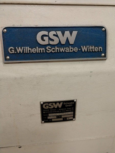 1,100 LB X 16" GSW MODEL #MHM0.5/1250SO SERVO MOTORIZED COIL REEL UNCOILER, NEW 1996: STOCK 12988