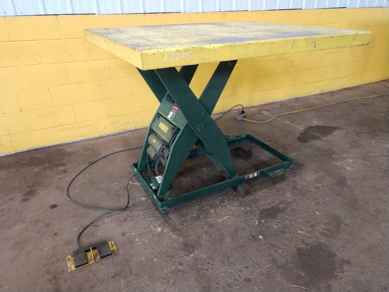 2,000 LB SOUTHWORTH ELECTRIC SCISSOR LIFT TABLE
