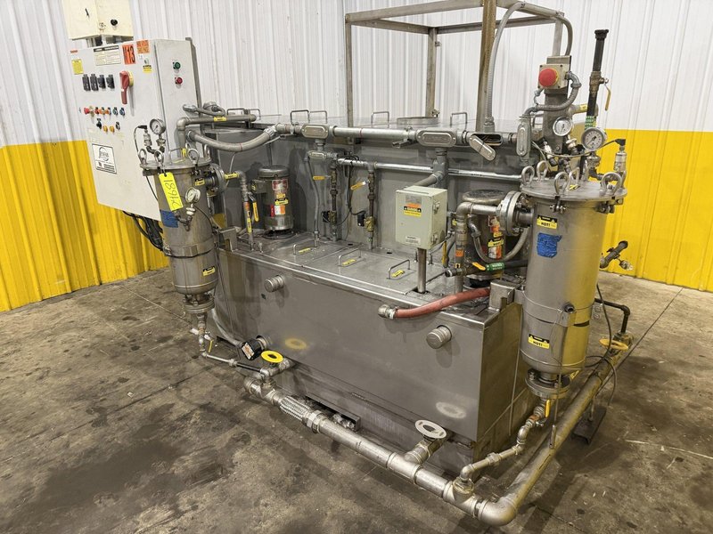 2018 JENFAB STAINLESS MODEL #LJ 19" ROTARY DRUM WASH / RINSE / DRAY PARTS WASHER SYSTEM: YOBRO #24681