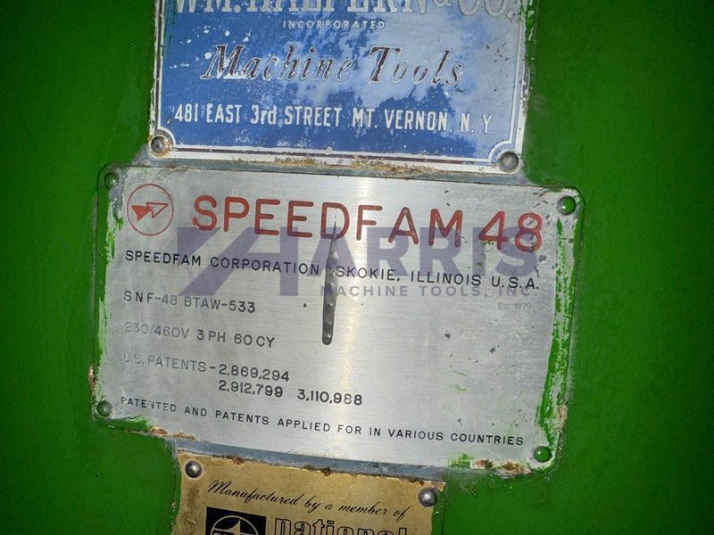 48" SPEEDFAM, SPEEDFAM 48, (4) HOLD DOWNS, VARIABLE SPEED, SLURRY