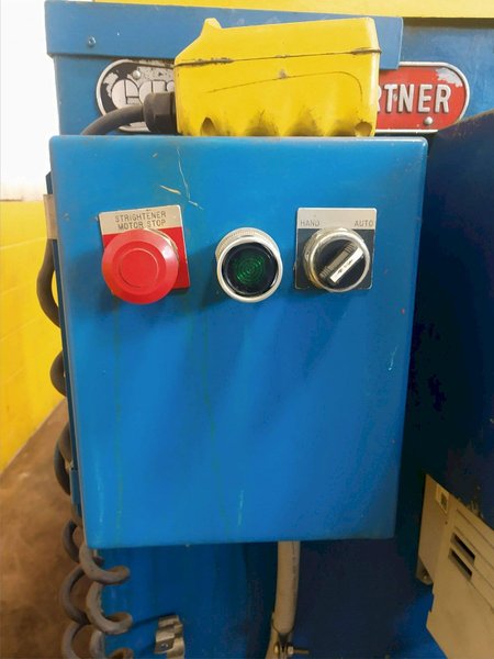 72" WIDE X .060" EGAN PRESS PARTNER  MODEL #S25-872 8 ROLL POWERED COIL STRAIGHTENER : STOCK #13907