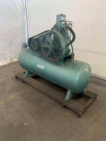 5 HP ROL-AIR HORZONTAL AIR COMPRESSOR. STOCK # 0469124.