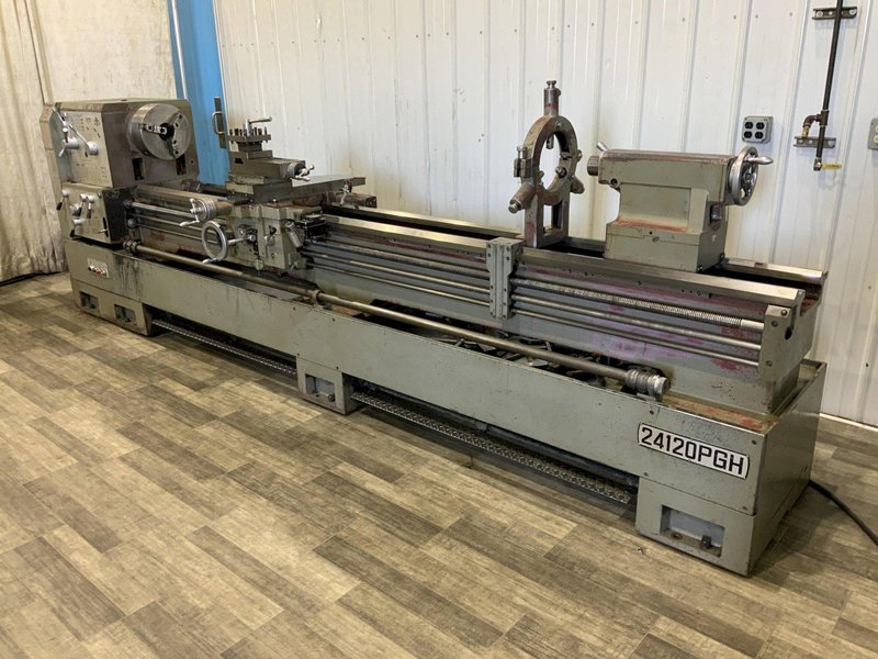 24" X 120" JET MODEL 24X120PGH, GAP BED ENGINE LATHE: STOCK #81559