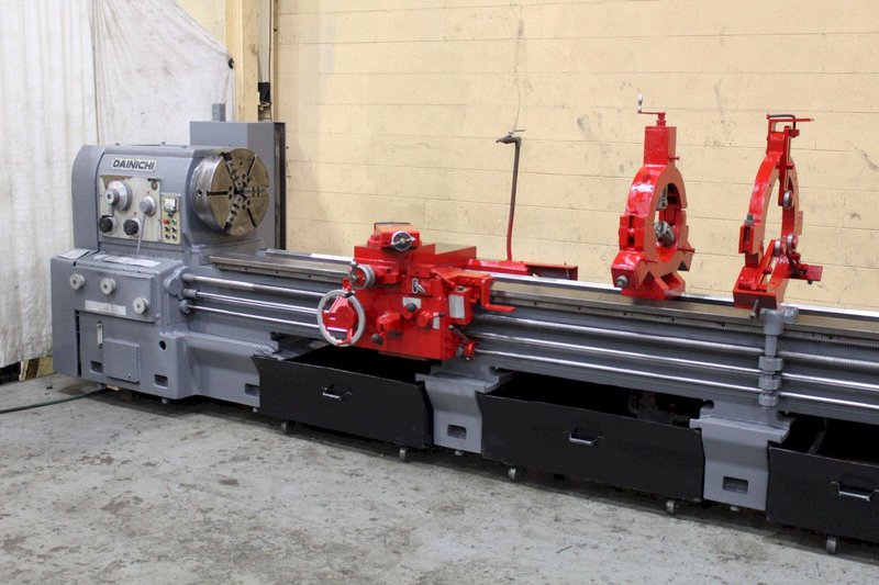 24" X 164" DAINICHI GAP BED ENGINE LATHE: STOCK # 73049