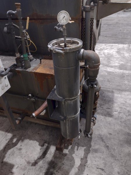 24" HURRICANE MODEL 250 2 STAGE ROTARY DRUM ELECTRIC HEAT STAINLESS STEEL PARTS WASHER: STOCK #13539
