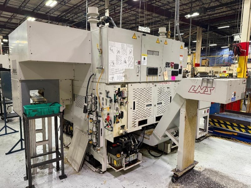 Muratec MW-120II CNC Lathe, 2020 – Twin Spindle, Twin Turret, Overhead Gantry Loader, Feeder Table, Part Conveyor