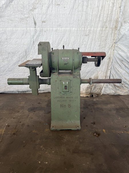 18" GARDNER NO. 5 ABRASIVE &amp; WIRE GRINDER. STOCK # 0672925