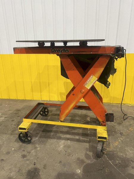 3,000 LB PRESTO MODEL XL36-30 HYDRAULIC POWER SCISSOR LIFT TABLE 110V: STOCK #20211