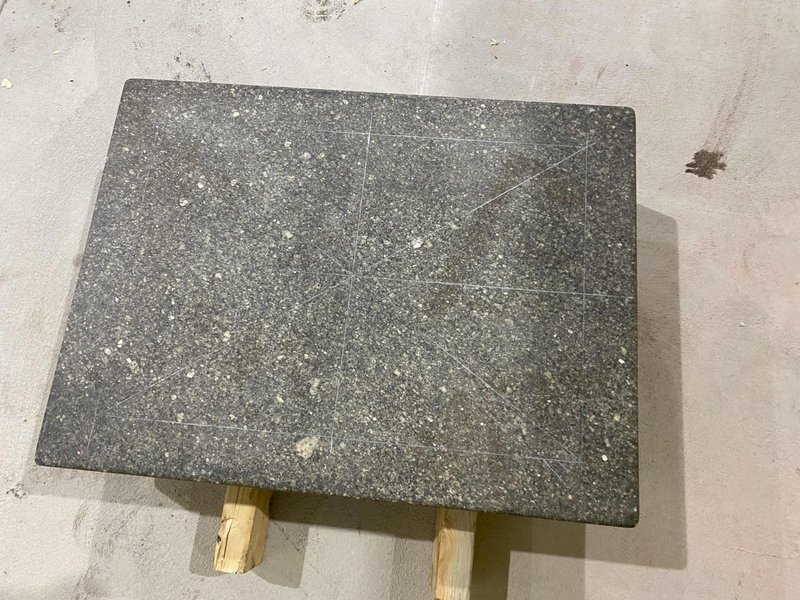 24" X 18" X 4"  AMERICAN METROLOGY SERVICE BLACK GRANITE INSPECTION SURFACE PLATE : STOCK #20061
