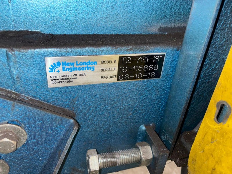 18" WIDE x 96" LONG STEELTRAK MODEL #T2-721-18" FLUTED BELT PARTS CONVEYOR, NEW 2021: YOBRO #24475