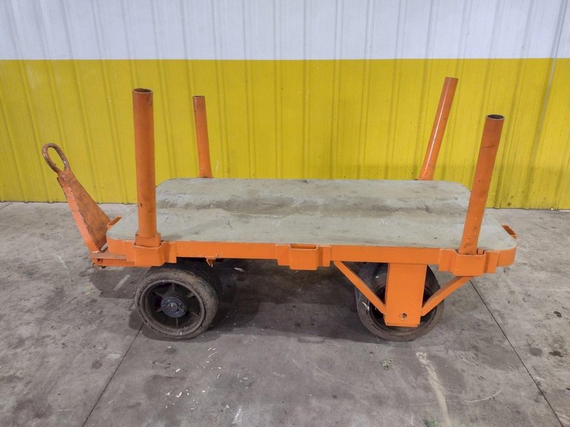 (2) 72" X 36" A STREICH &amp; BROS HEAVY DUTY FLAT BED TOW CARTS: STOCK #23688