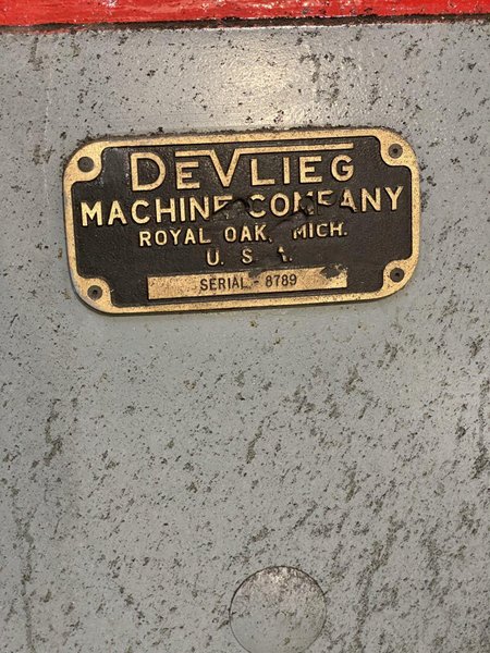 4" DEVLIEG 4H-60 HORIZONTAL BORING MILL. STOCK # 0847222
